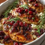 Honey Cranberry Chicken Bake with Ricotta Cheese