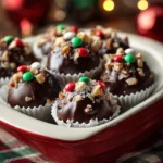 Holiday Chocolate Crunch Truffles