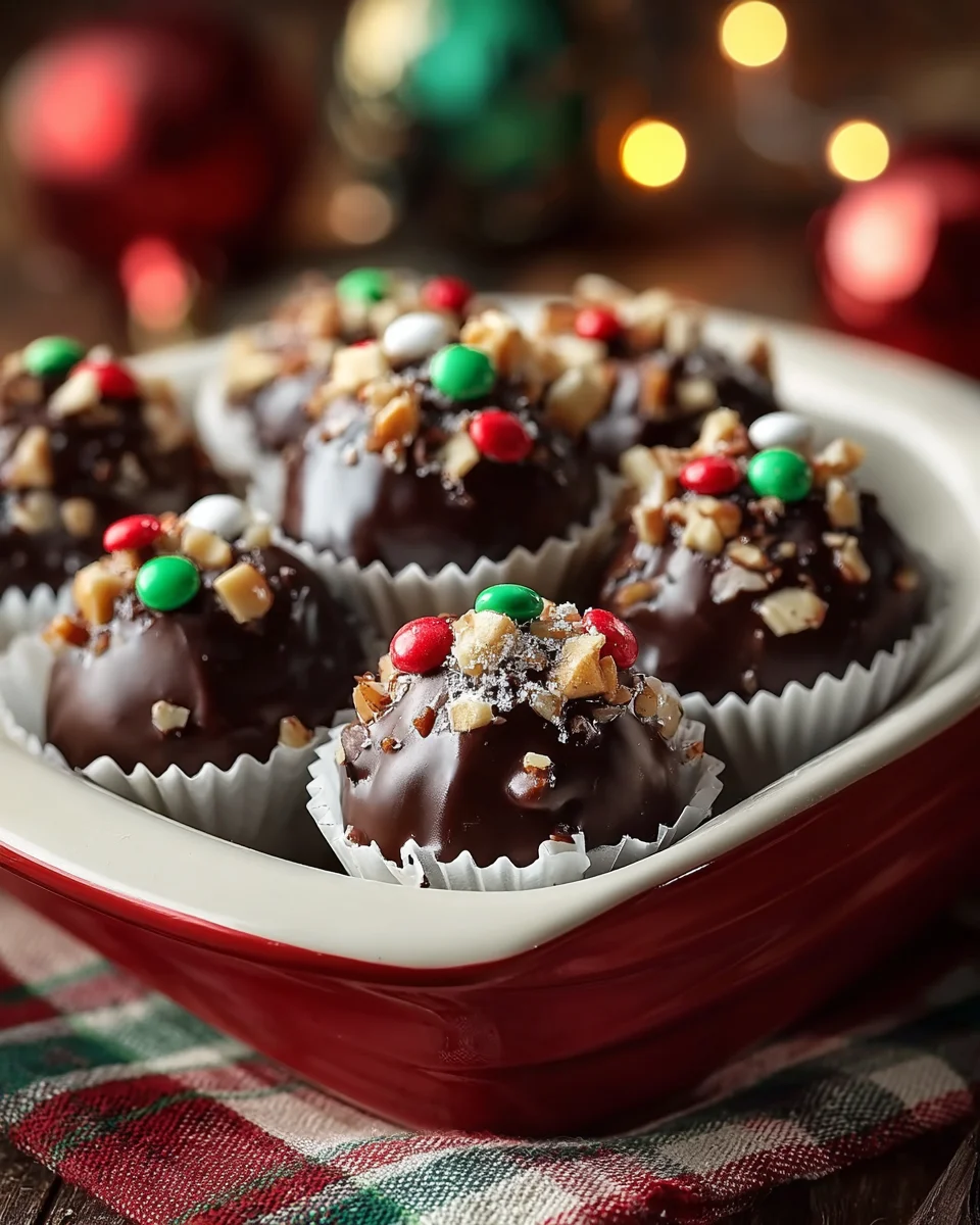 Holiday Chocolate Crunch Truffles
