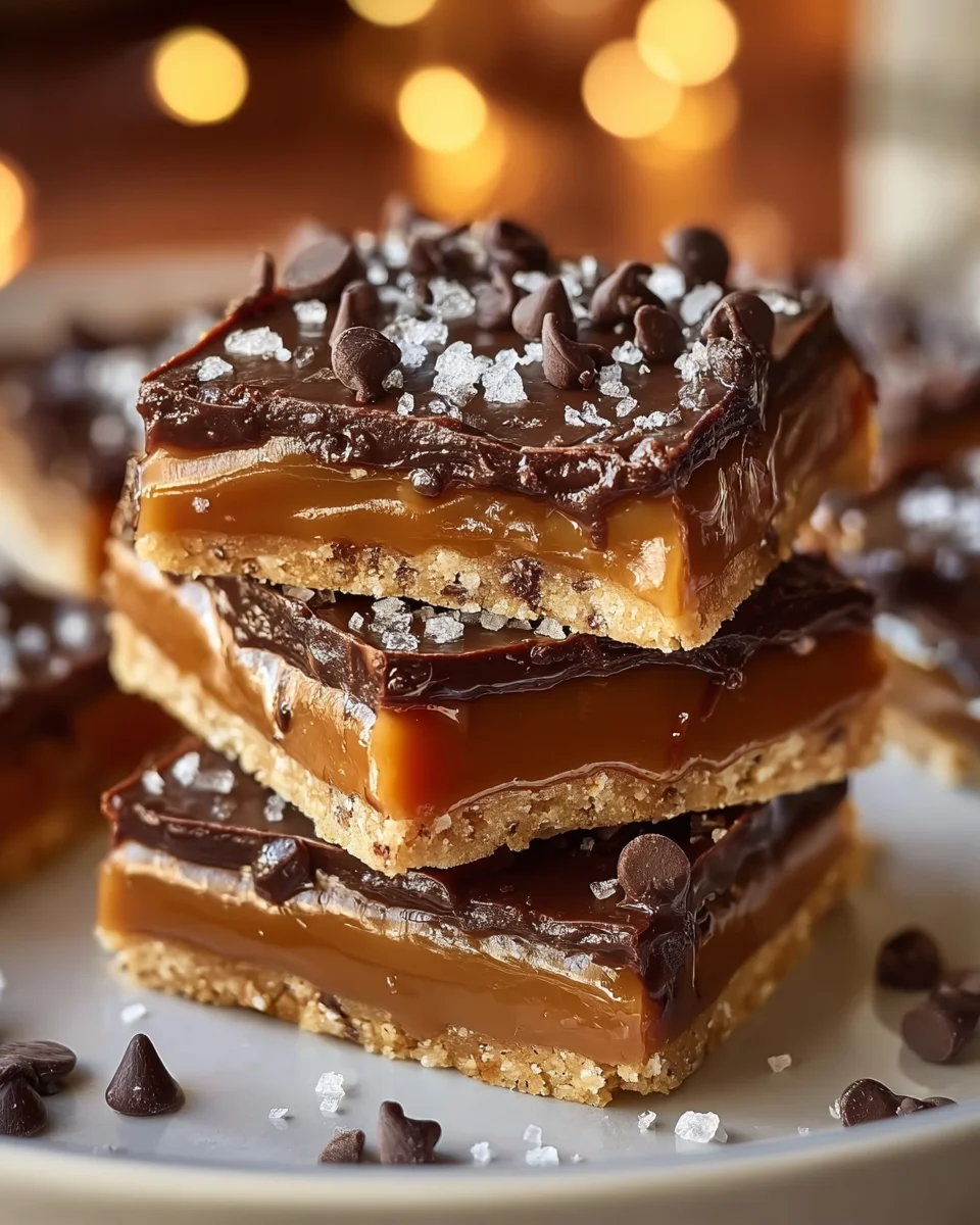 Salted Caramel Chocolate Crack Bars