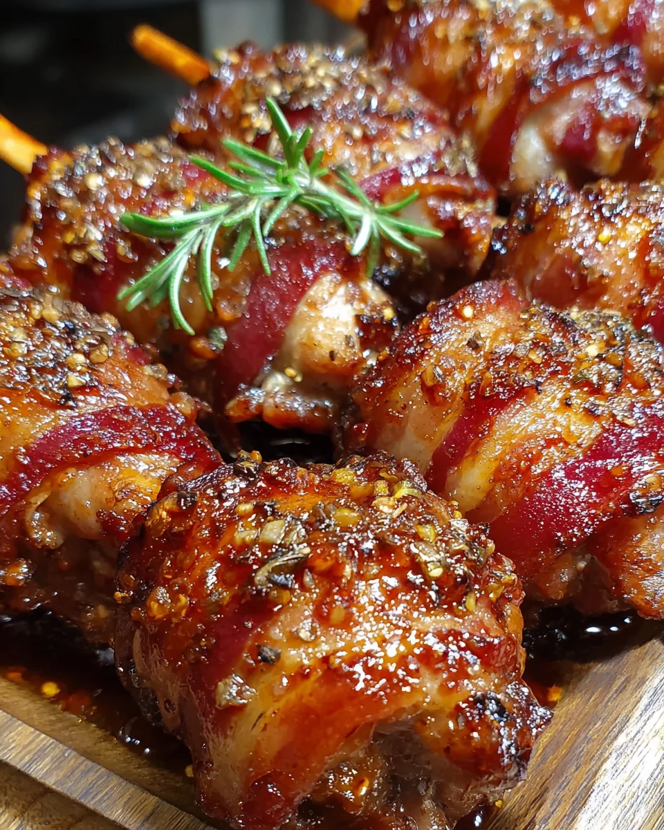 Sweet Chili Bacon Lollipops