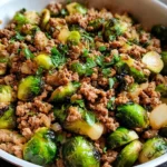 Brussels Sprouts Ground Turkey Skillet