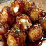 Crispy Bacon Mozzarella Poppers