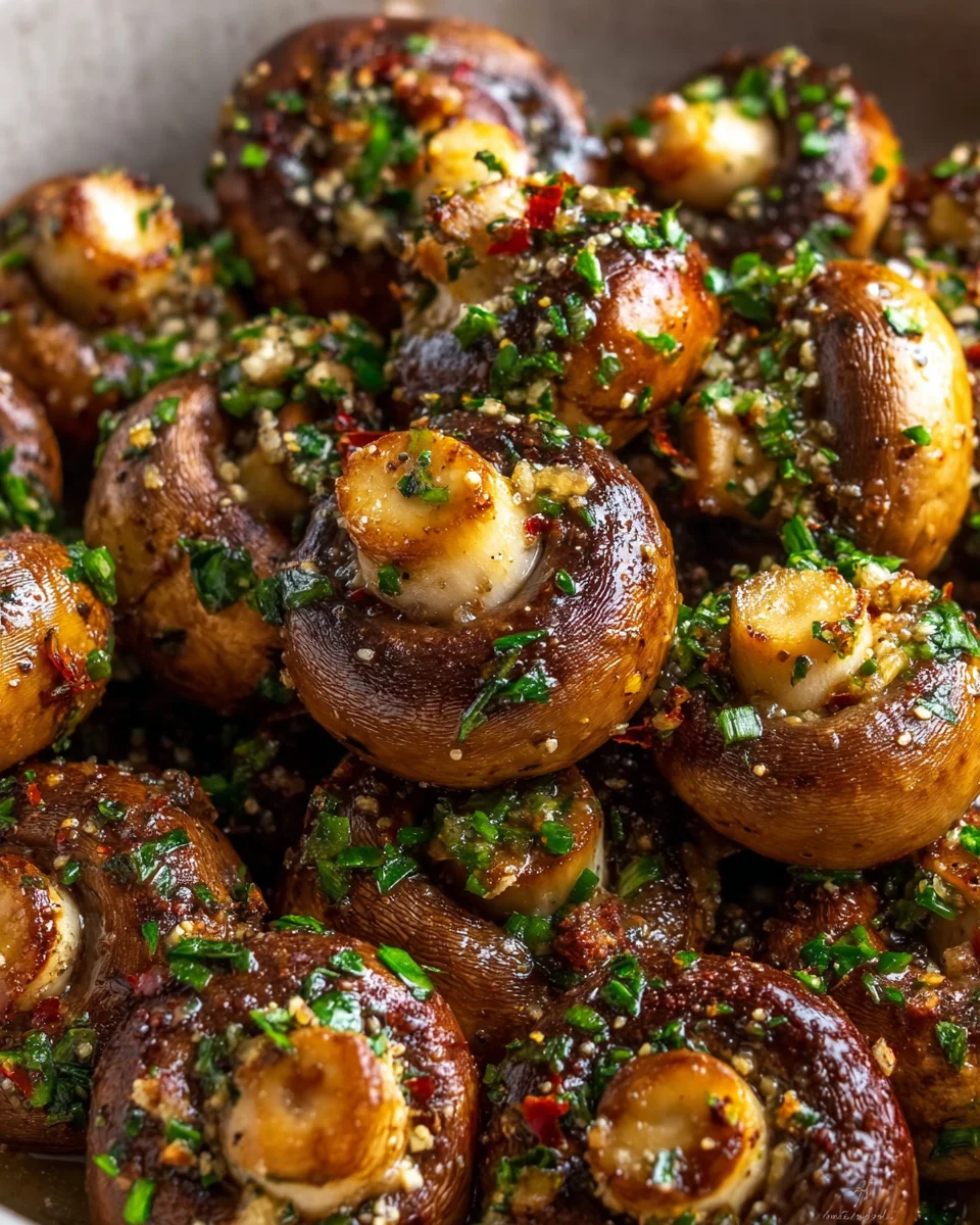 Steakhouse Garlic Butter Mushrooms