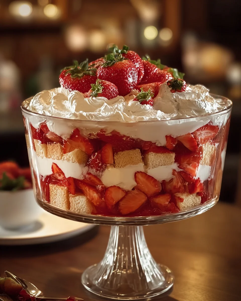 Southern Strawberry Punch Bowl Cake