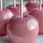 Strawberry Crème Savers Candy Apples