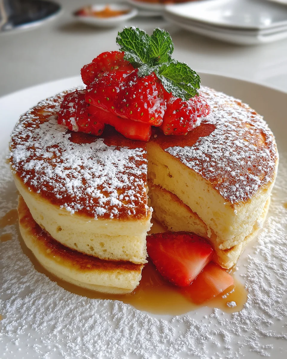 Fluffy Japanese Soufflé Pancakes