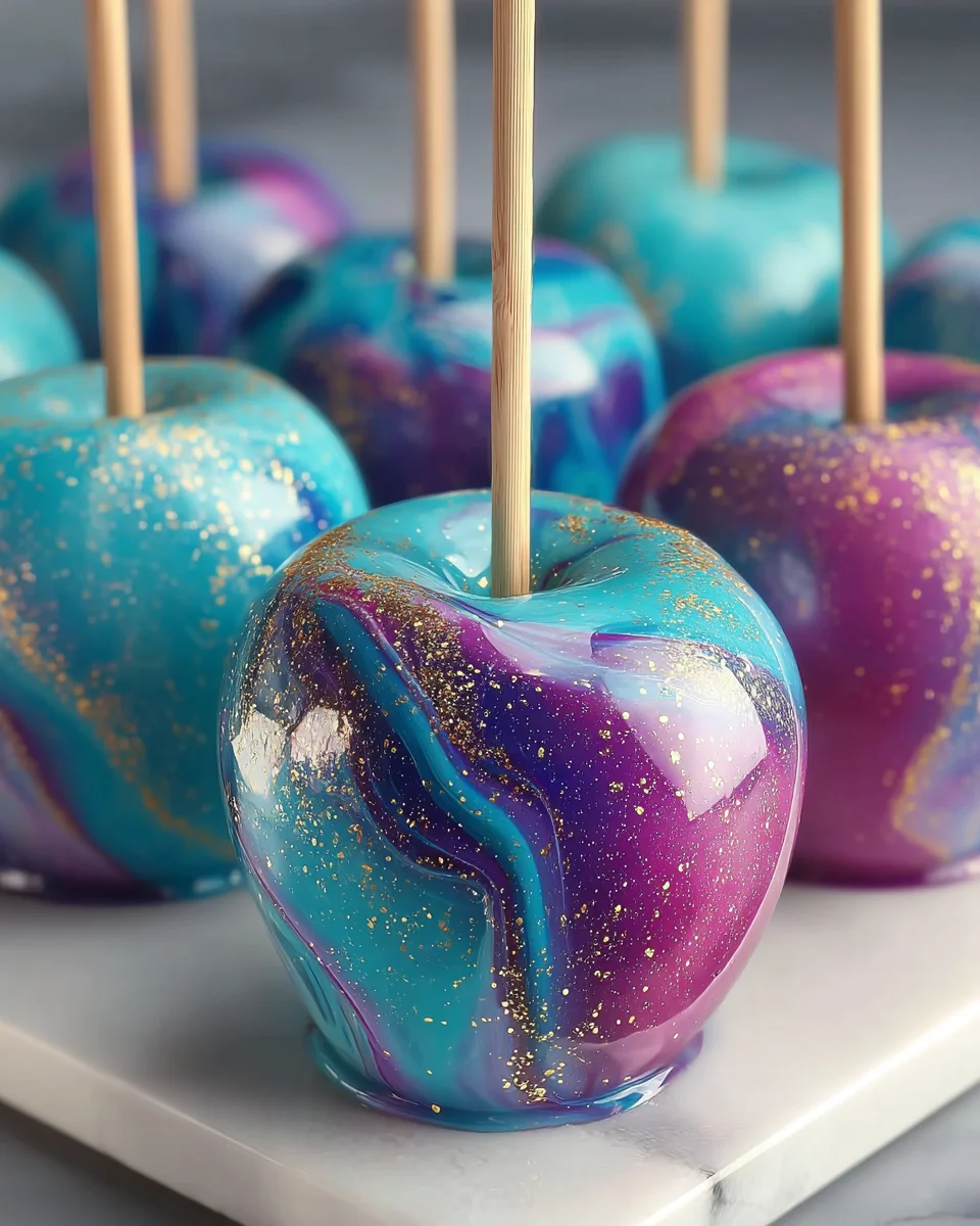 Galaxy Candy Apples: Crispy, Colorful, and Irresistibly Sweet!