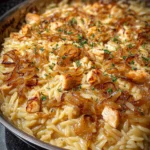 French Onion Chicken Orzo