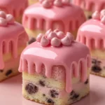 Pink Cookie Dough Mini Cakes with Chocolate Drip: The Ultimate Valentine’s Dessert