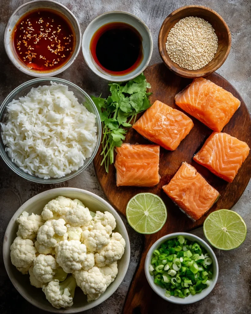 codinofouad flat lay of fresh ingredients for 4 salmon fillet 0e4adc97 4f0c 4066 b805 59ebb97ee881 3