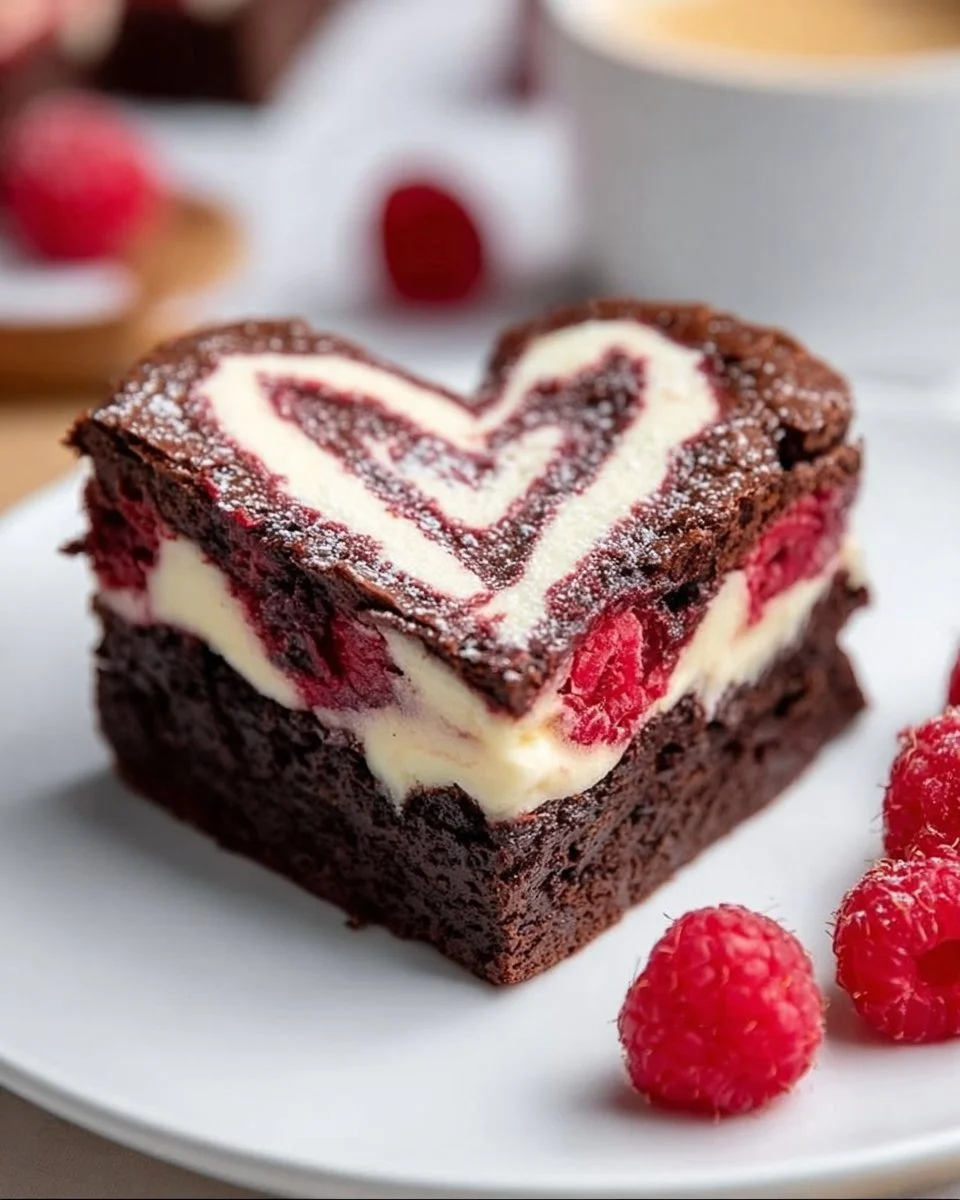 Heart shaped brownies served on a plate, ideal for celebrations and special occasions.