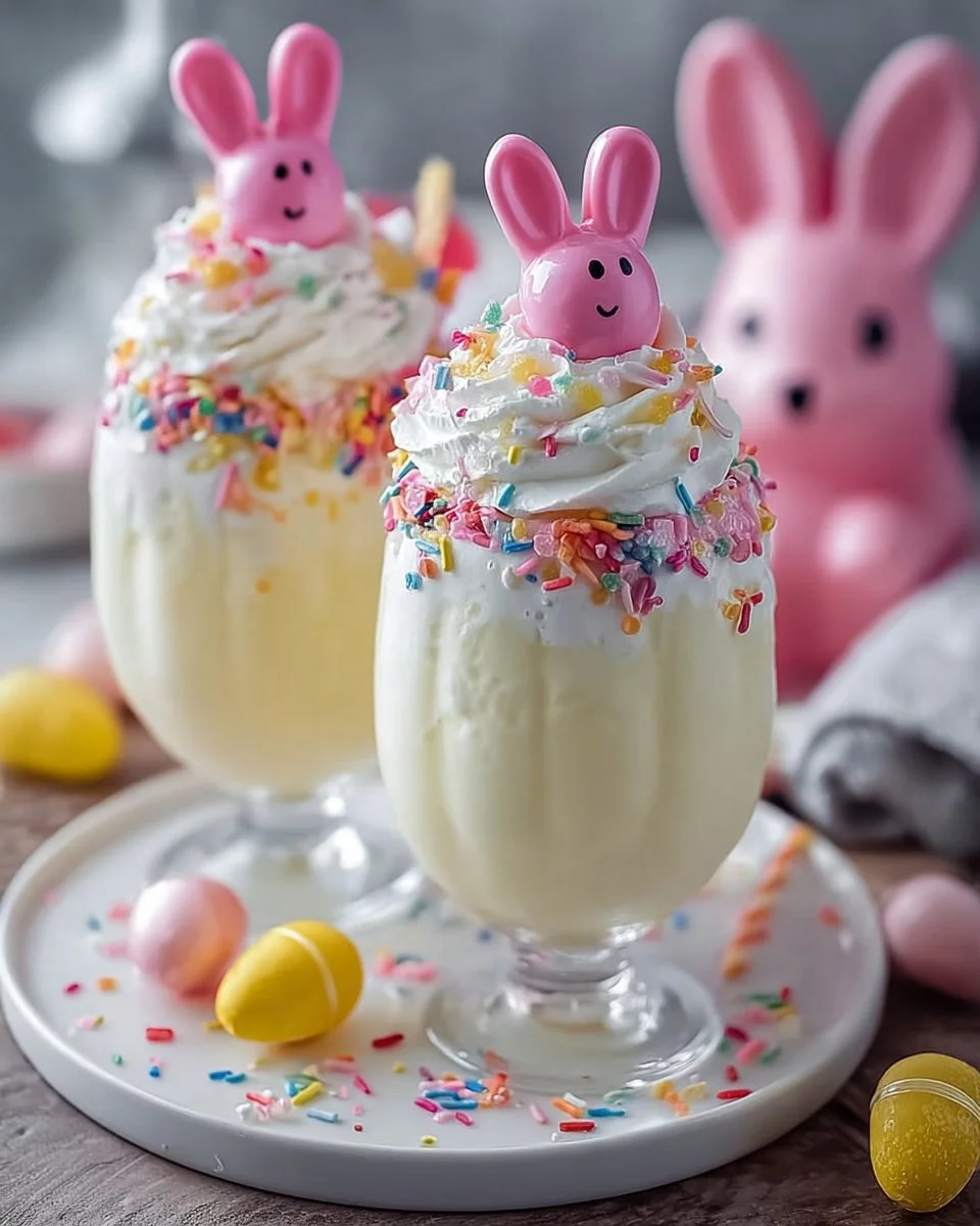 Delicious Easter Bunny Cream Punch served in a festive glass for spring celebrations