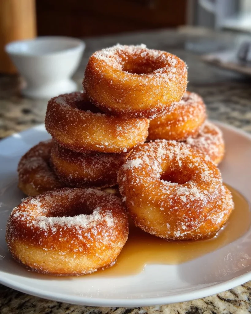 Delicious brown butter maple donut bars served on a plate