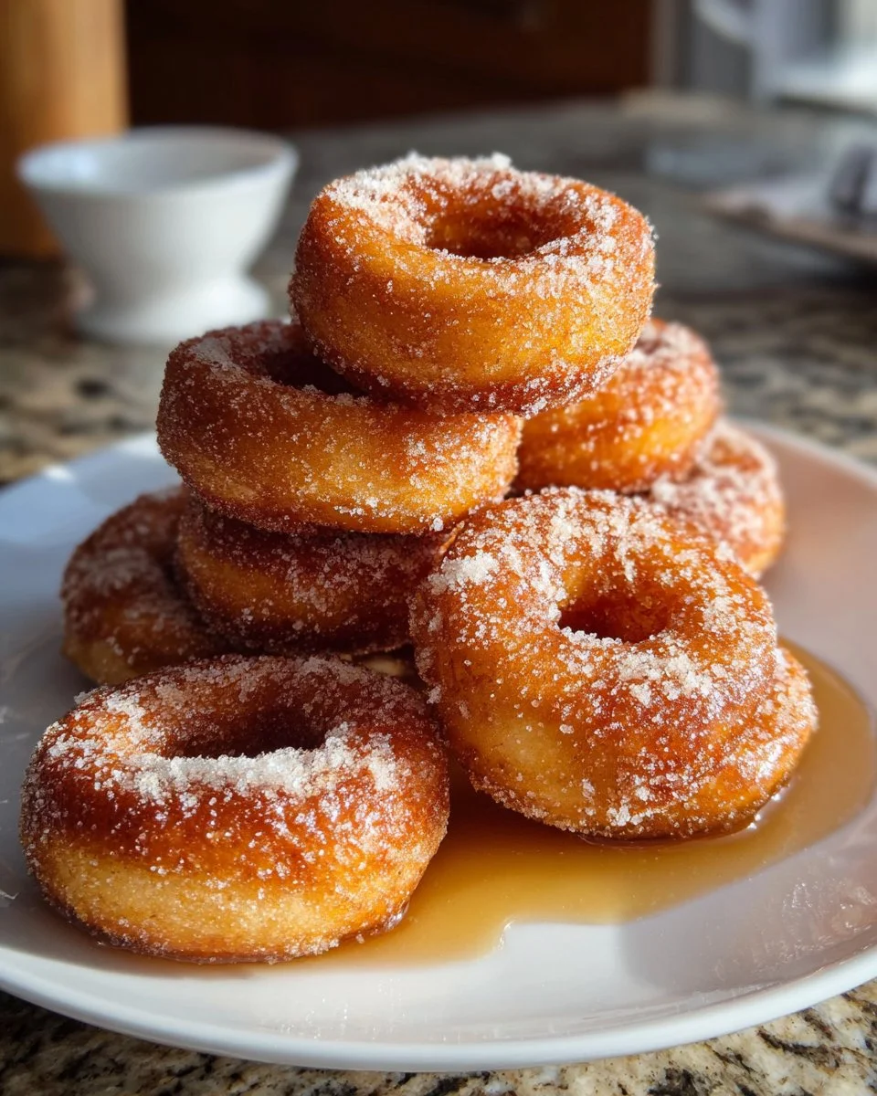 Delicious brown butter maple donut bars served on a plate