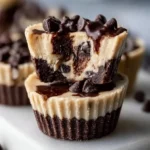 Dairy-free yogurt protein cookie dough cups served on a plate