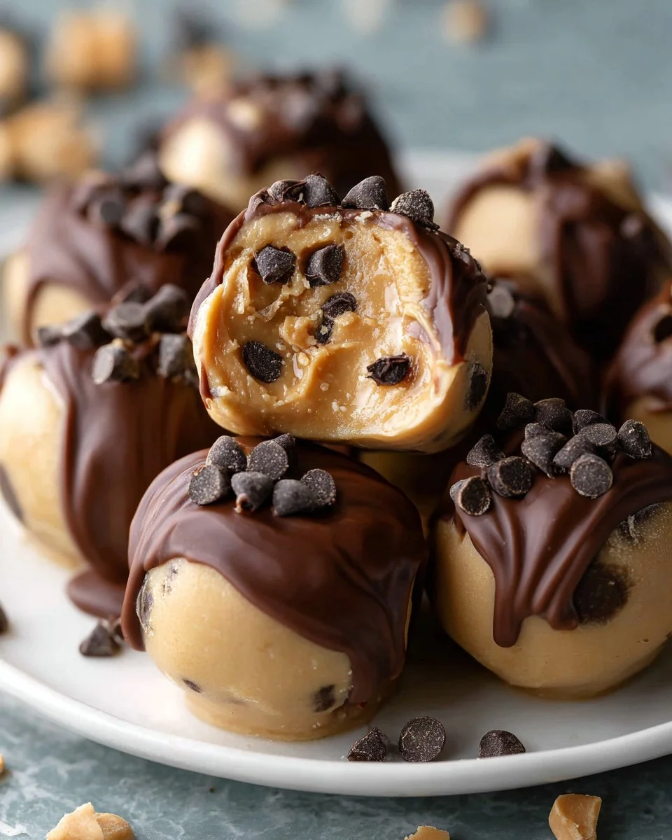 Delicious Frozen Greek Yogurt Peanut Butter Bites for a healthy snack option.