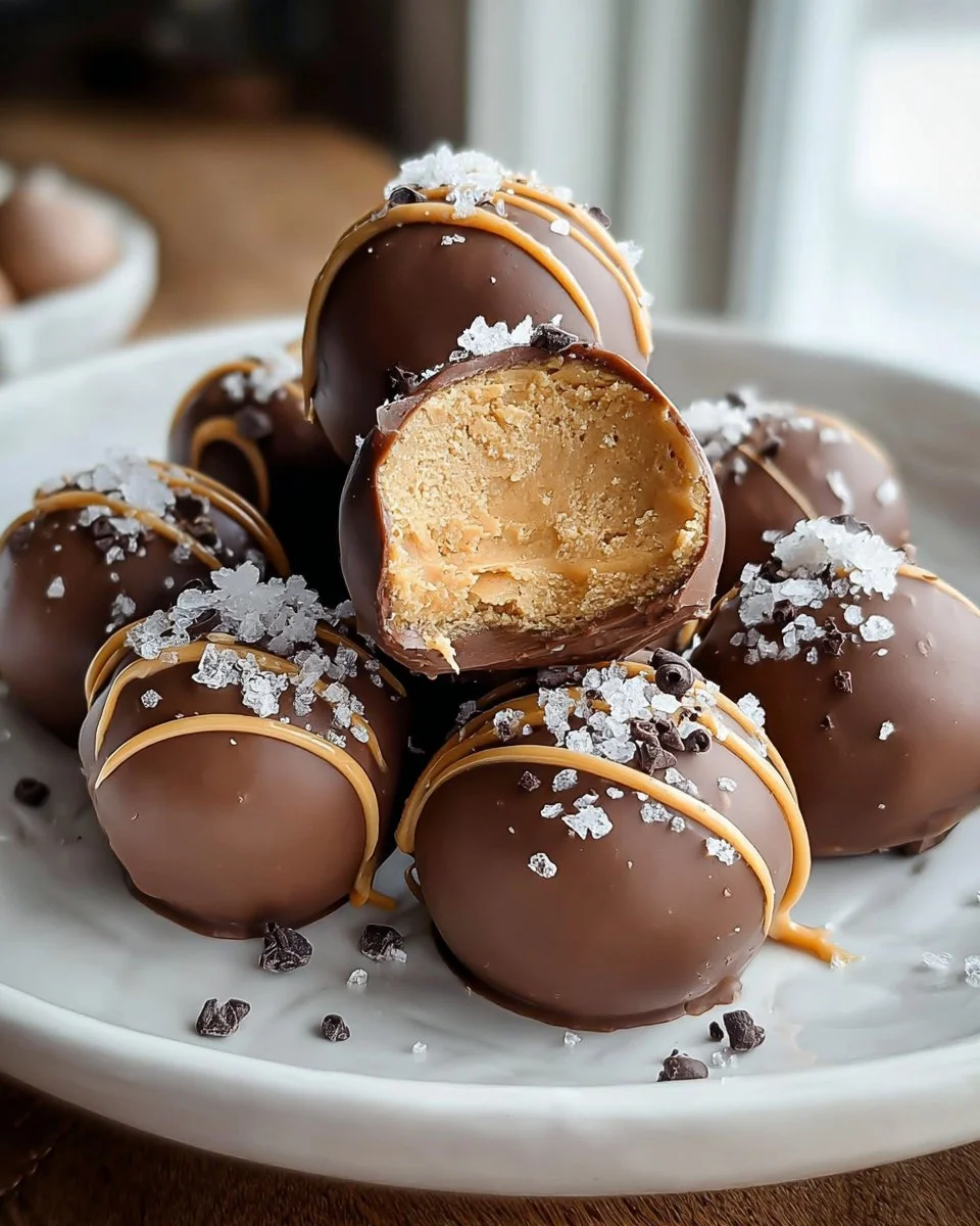 High protein peanut butter yogurt bites for a healthy snack.