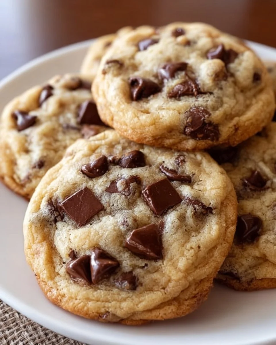 Soft chocolate chip cookies on a cooling rack