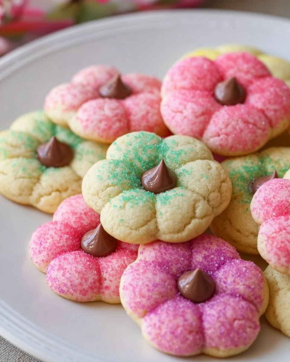 Delicious Spring Blossom Cookies with floral decorations and vibrant colors
