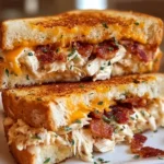Delicious Ultimate Cheddar Bacon Ranch Melt featuring cheese, bacon, and ranch dressing
