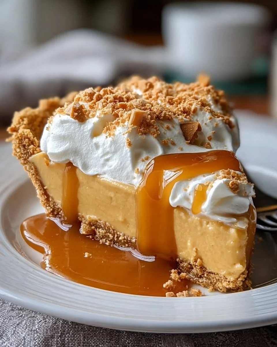 Delicious butterscotch pie with creamy filling and buttery crust