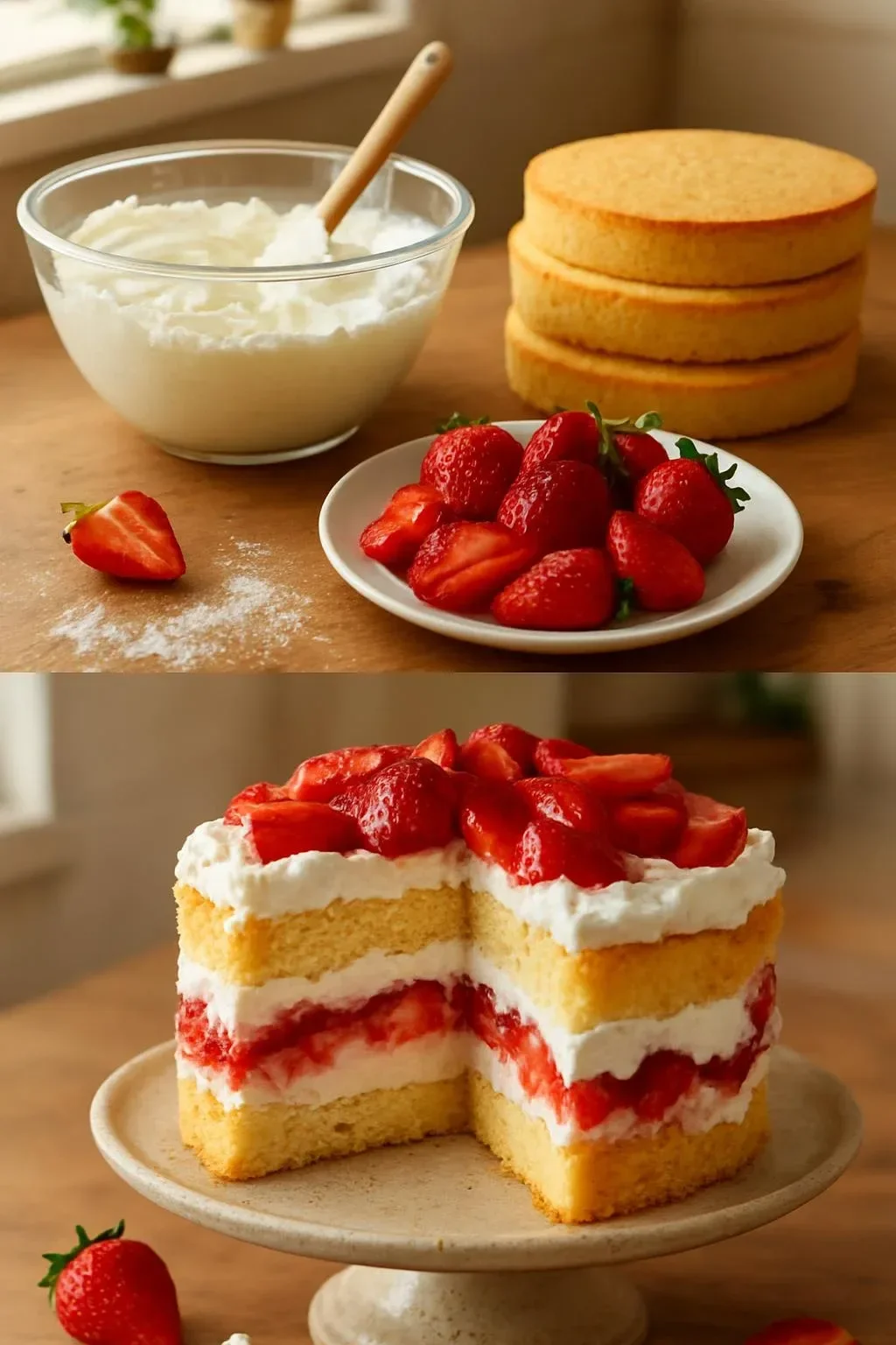 Heaven on Earth Cake layered dessert with rich cream and fruit toppings