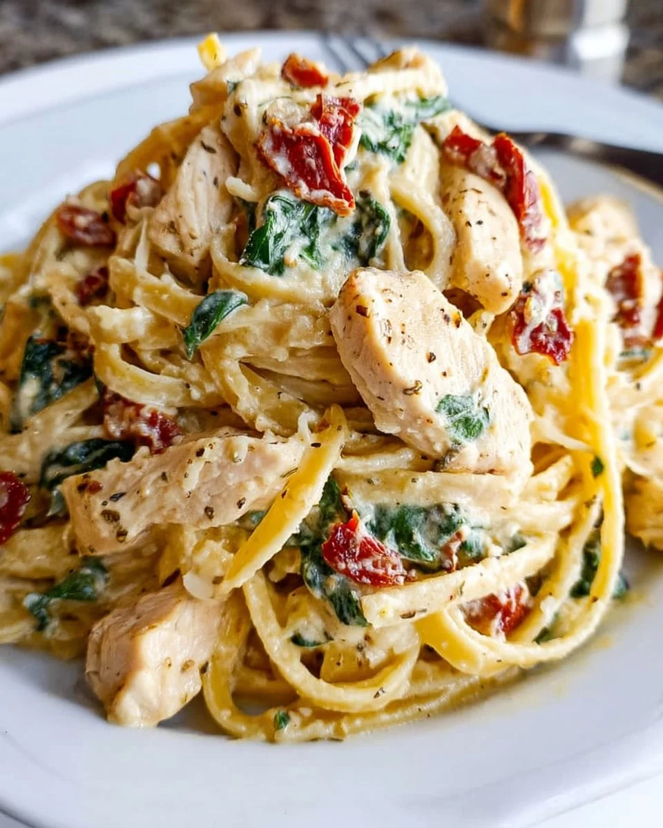 Italian chicken casserole with herbs and cheese in a baking dish