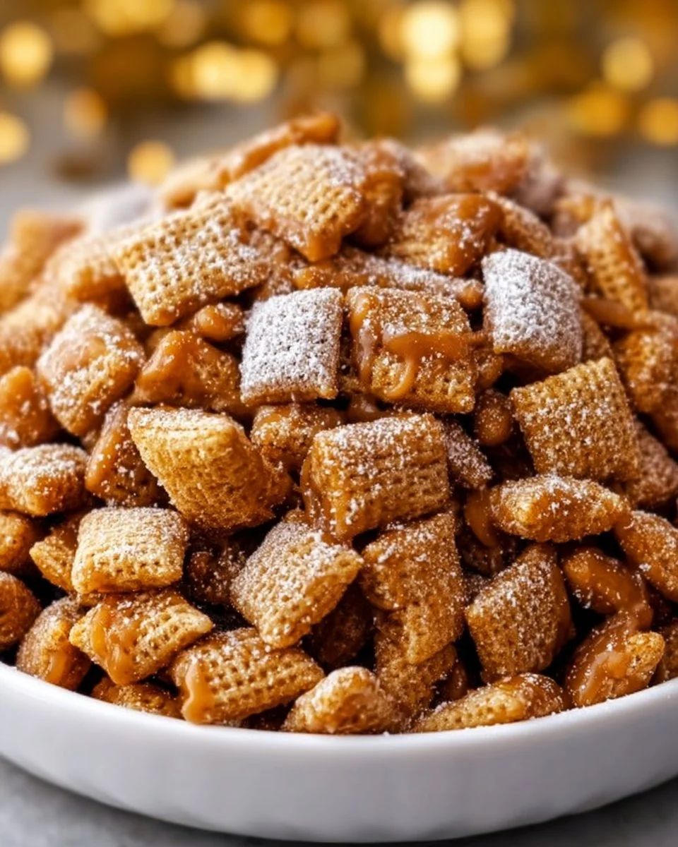 Delicious Butterscotch Caramel Puppy Chow recipe
