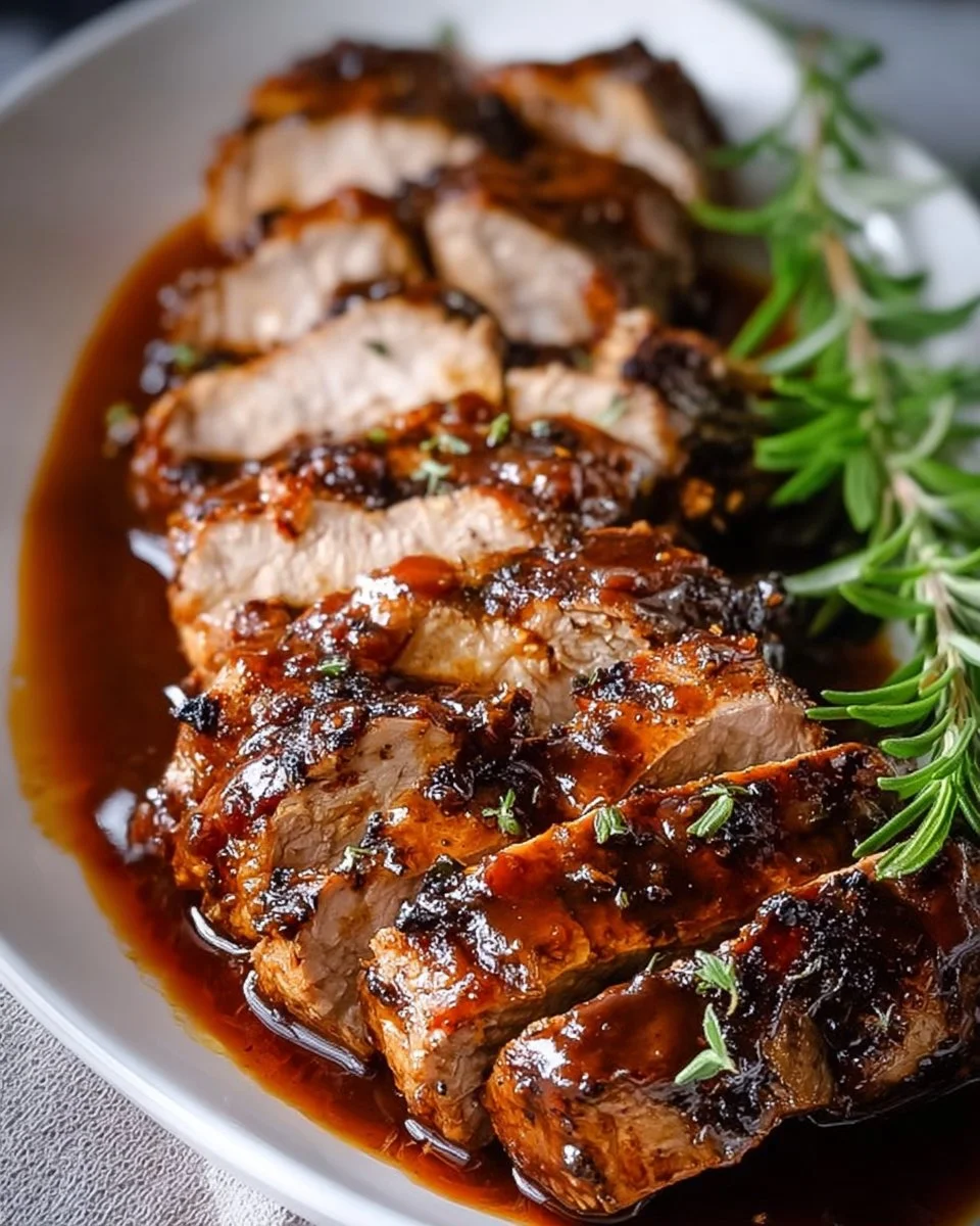 Delicious Crockpot Brown Sugar Pork Tenderloin cooked to perfection