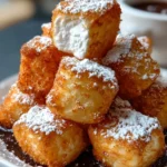 Plate of delicious deep fried marshmallows, a sweet and crispy dessert treat.