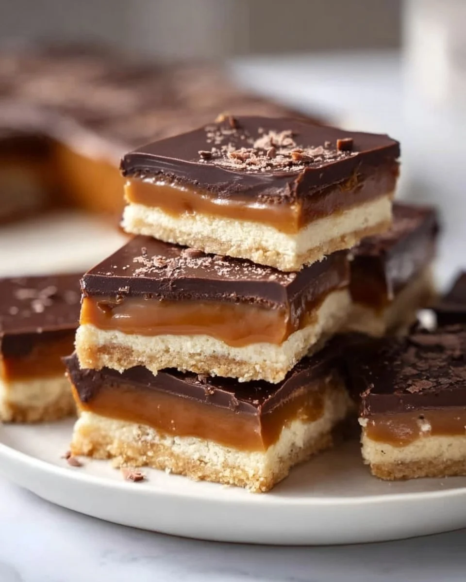 Delicious Keto Twix Bars made with low-carb ingredients for a sweet treat.